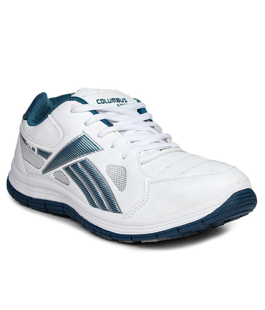 Columbus White Sports Shoes - Buy Columbus White Sports Shoes Online at ...