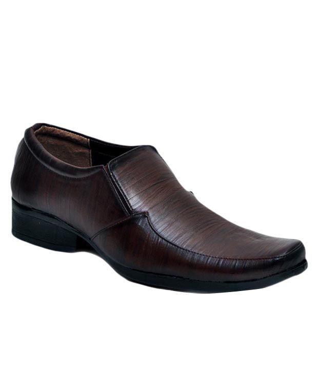 Mochi G Brown Formal Shoes Price in India- Buy Mochi G Brown Formal ...