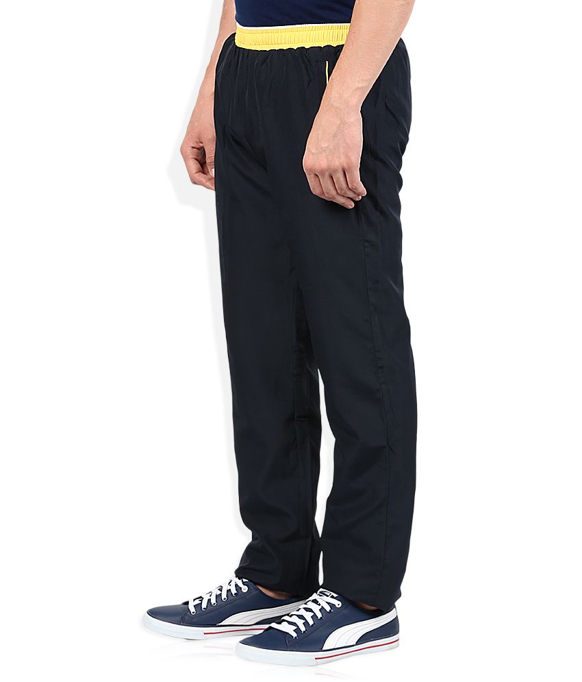 navy trackpants