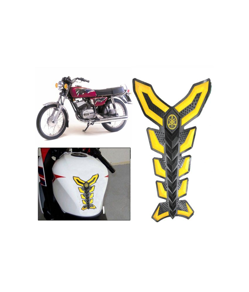 Capeshoppers Monster Designer Yellow Tank Pad For Yamaha Rx 100