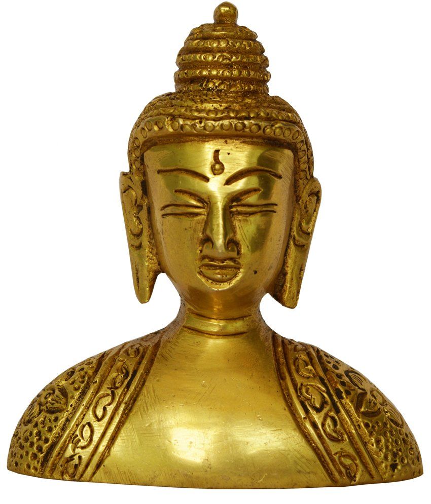 Aakrati Yellow Brass Buddha Idol: Buy Aakrati Yellow Brass Buddha Idol ...