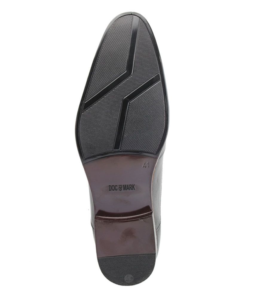 Doc &amp; Mark Black Formal Shoes Price in India Buy Doc