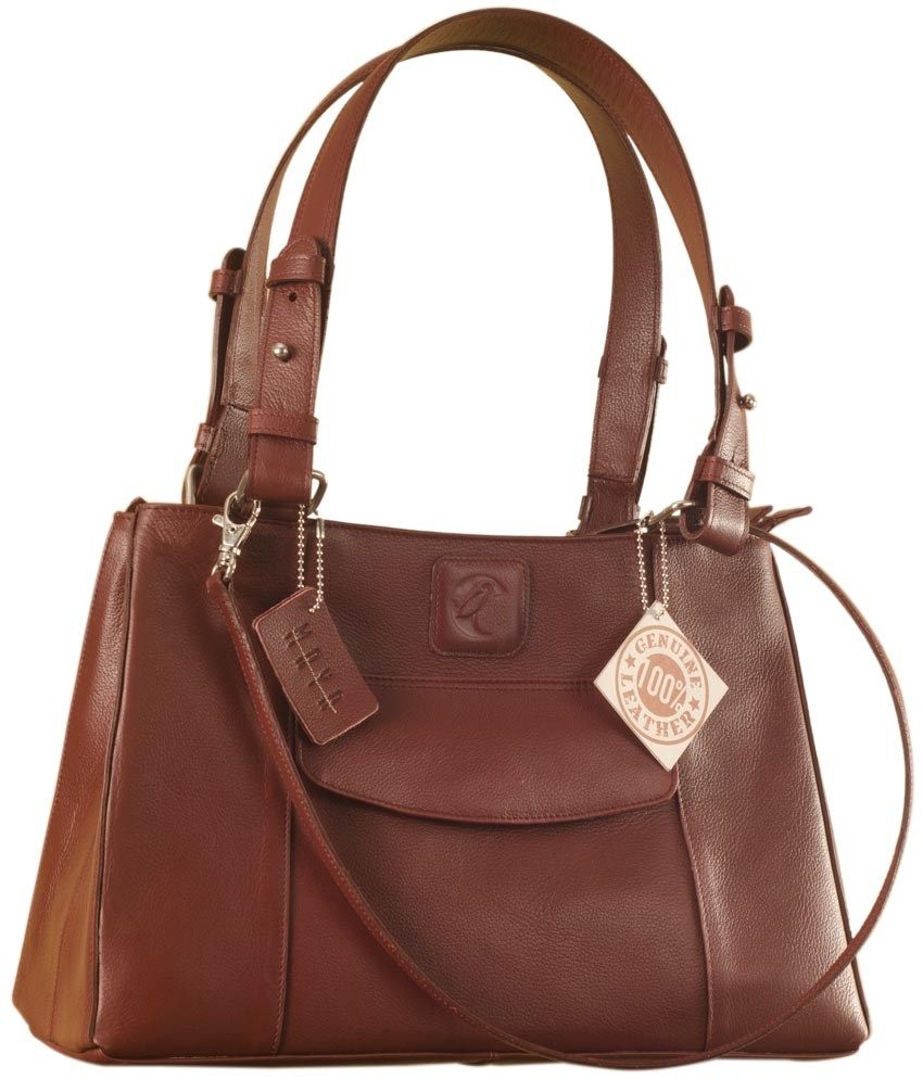 brown shoulder bag with chain