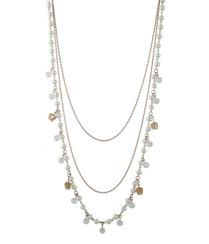 Anuradha Art Gold Crystal Necklace Set Buy Anuradha Art Gold Crystal