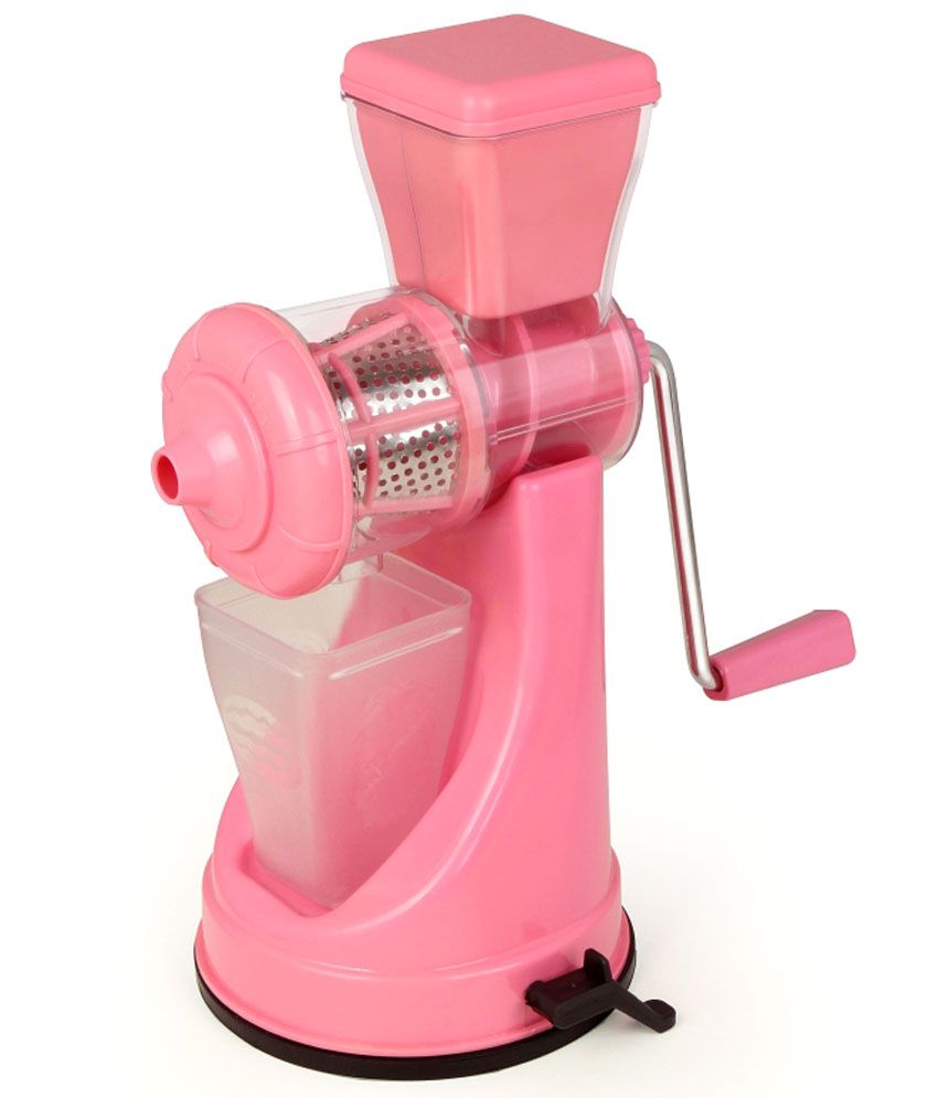 Floraware Fruit And Vegetable Pink Colour Juicer With Steel Handle ...