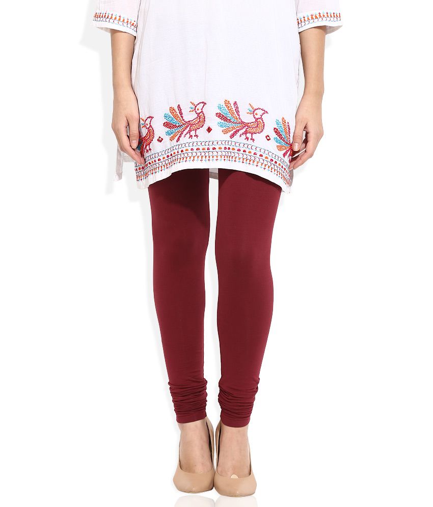 Gili Maroon Leggings Price in India Buy Gili Maroon Leggings Online