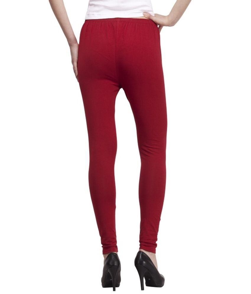 Essay Maroon Cotton Leggings Price in India Buy Essay Maroon Cotton