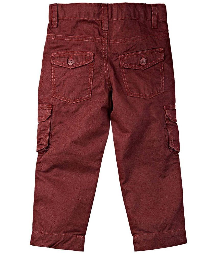 Oye Maroon Cotton Cargo baby baby pantss - Buy Oye Maroon Cotton Cargo ...