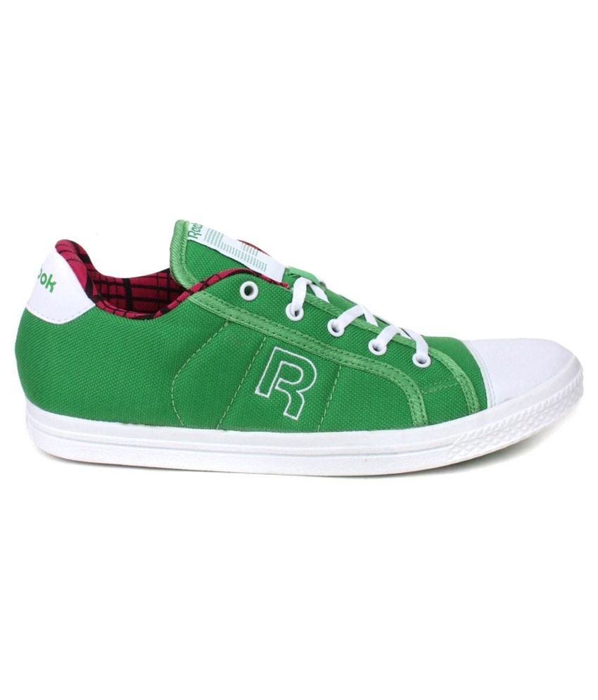 white shoes with green back