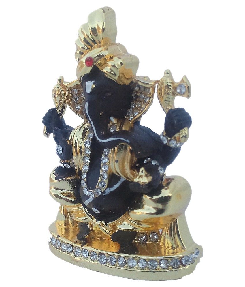 Vira Black Metal Lord Ganesha Idol Showpiece Car Dashboard Buy