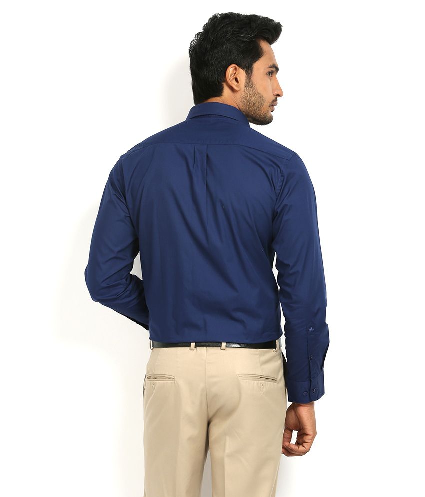 navy blue formal blouse