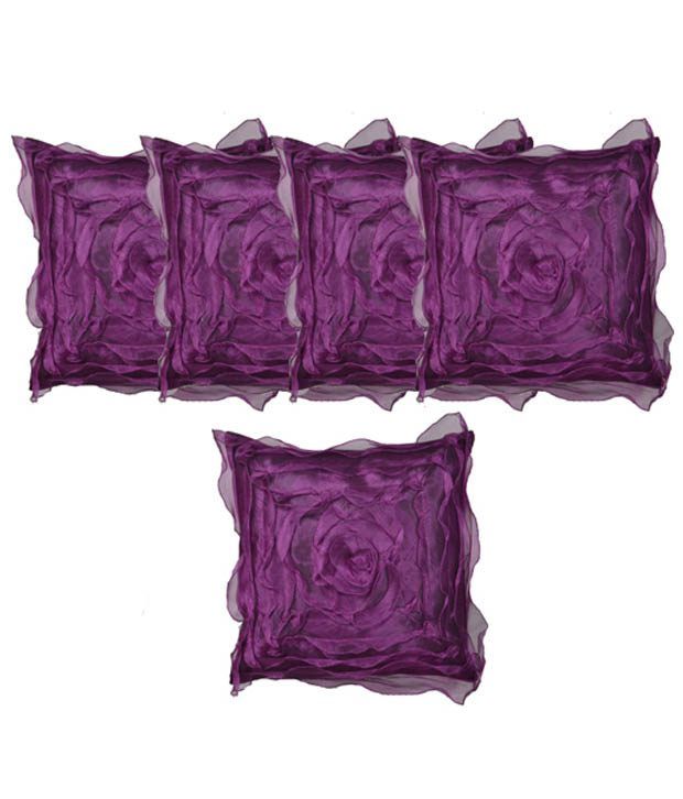 purple cushion covers