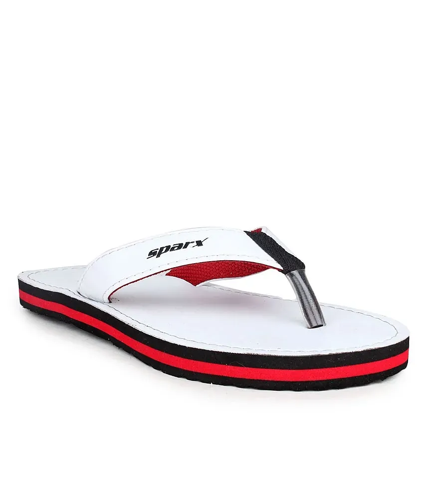 Sparx white sale slippers