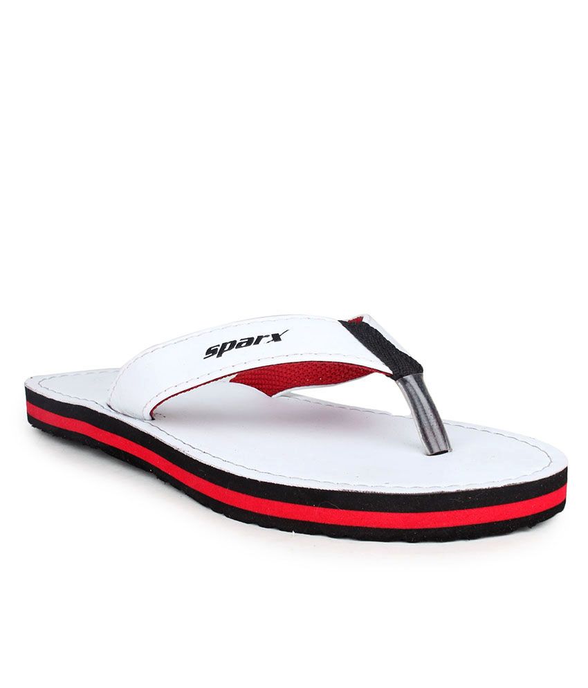 white sparx slippers