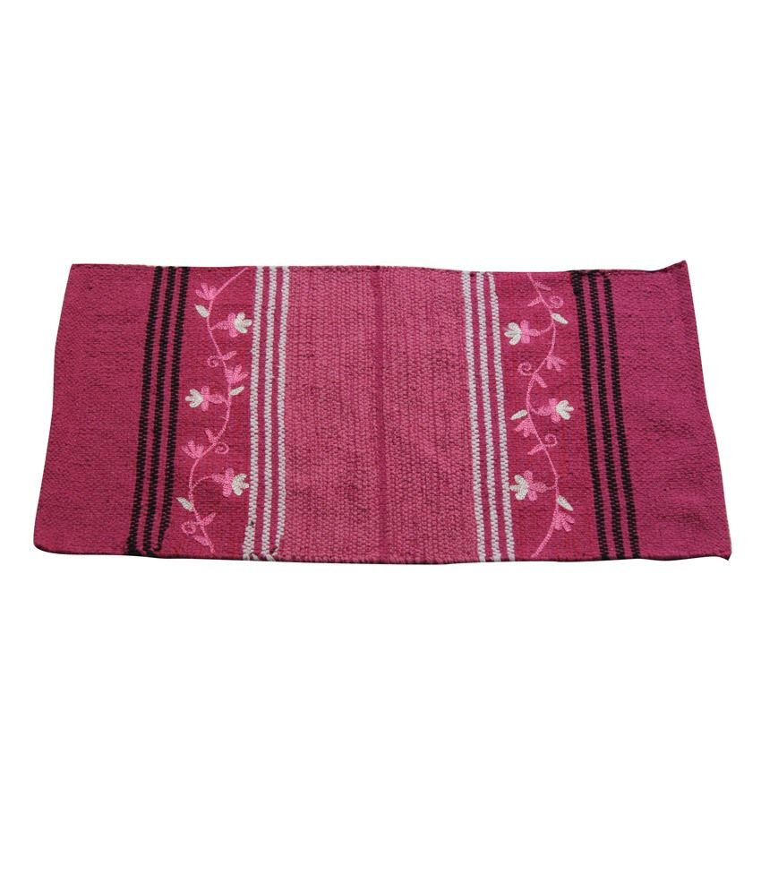Home Gallery Pink Cotton Door Mat Buy Home Gallery Pink Cotton Door