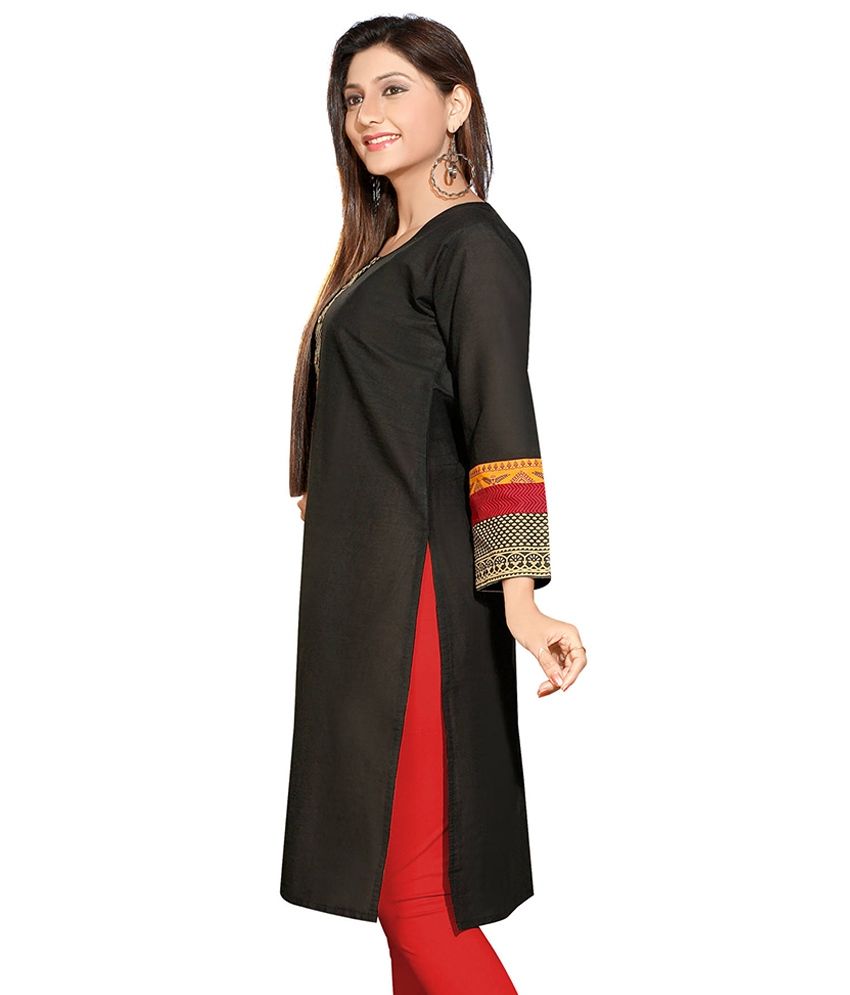 kurti design in black