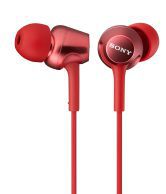 Sony MDR-EX250AP In-Ear Headphones with Mic (Red)