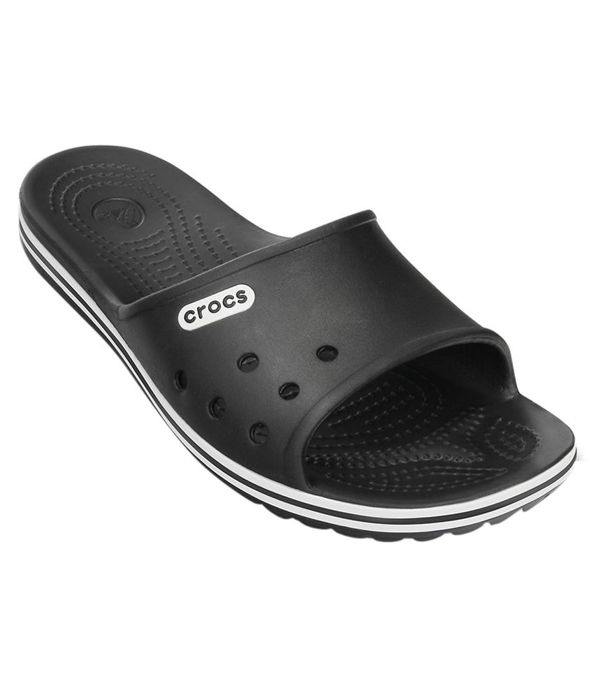  Crocs  Relaxed Fit Crocband Lopro Slide Black Slippers  