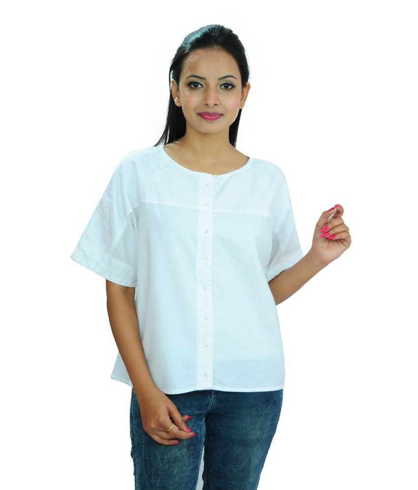 white cotton tops uk