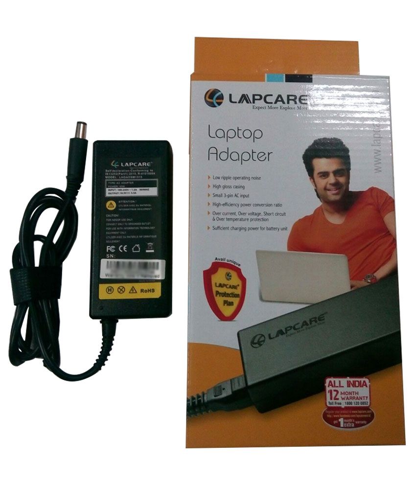     			Lapcare Laptop Adapter (Smart Pin)  65W for HP Probook 4321s with actone high quality power cord