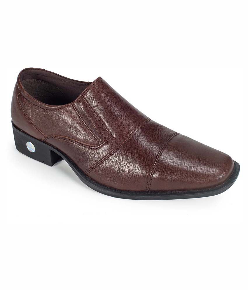 khadim brown formal shoes