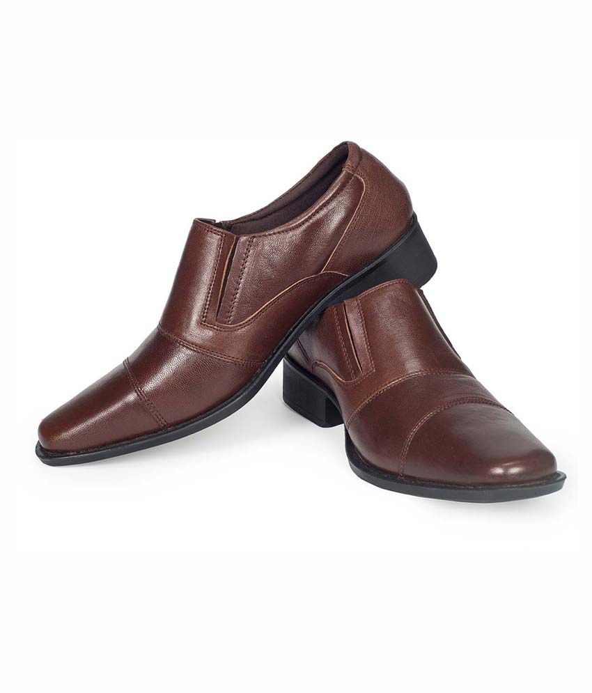 khadim brown formal shoes