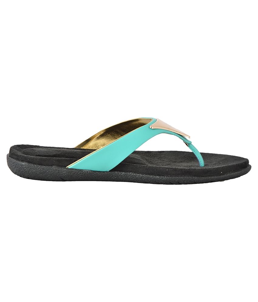 peach flip flops