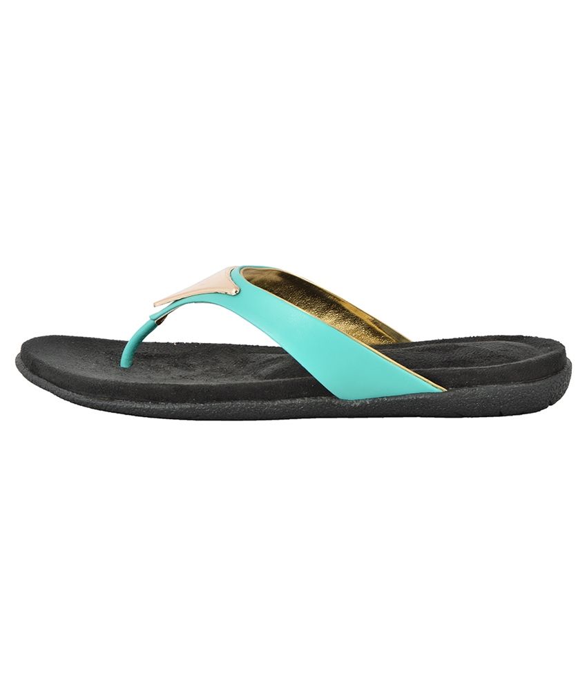 peach flip flops
