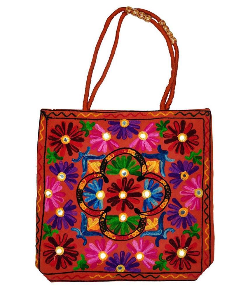 Craftghar Canvas Cloth Shoulder Bag-Multicolour - Buy Craftghar Canvas ...