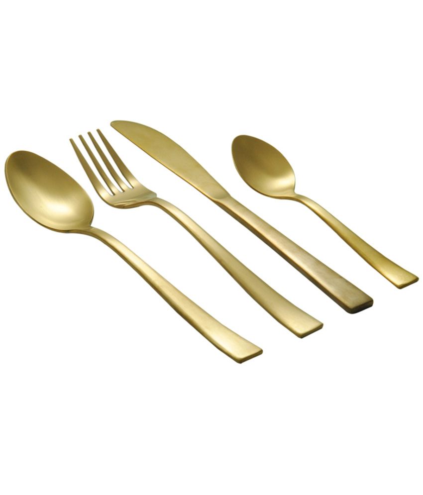 Shapes Gracia Titanium Coated Copper Cutlery Set Of Spoons & Forks 24 ...