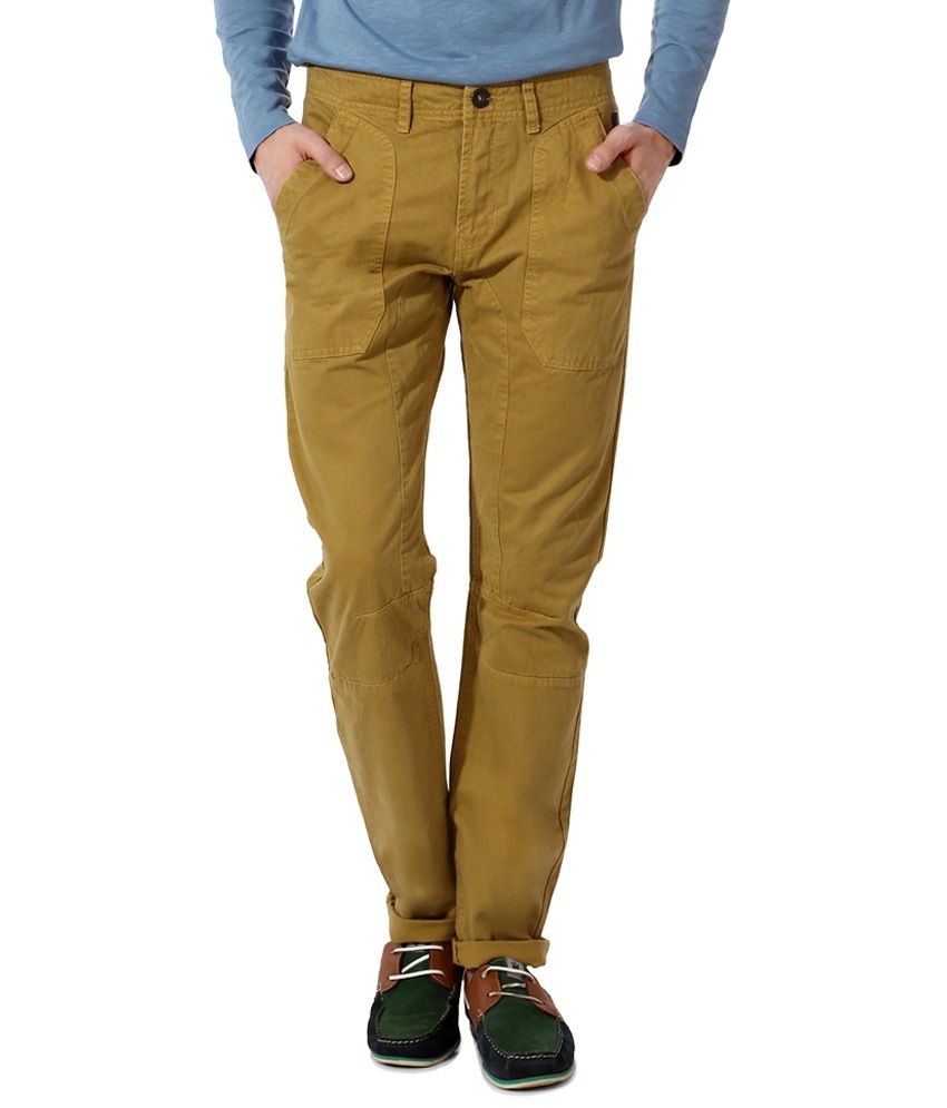 SF Jeans by Pantaloons Khaki Casual 