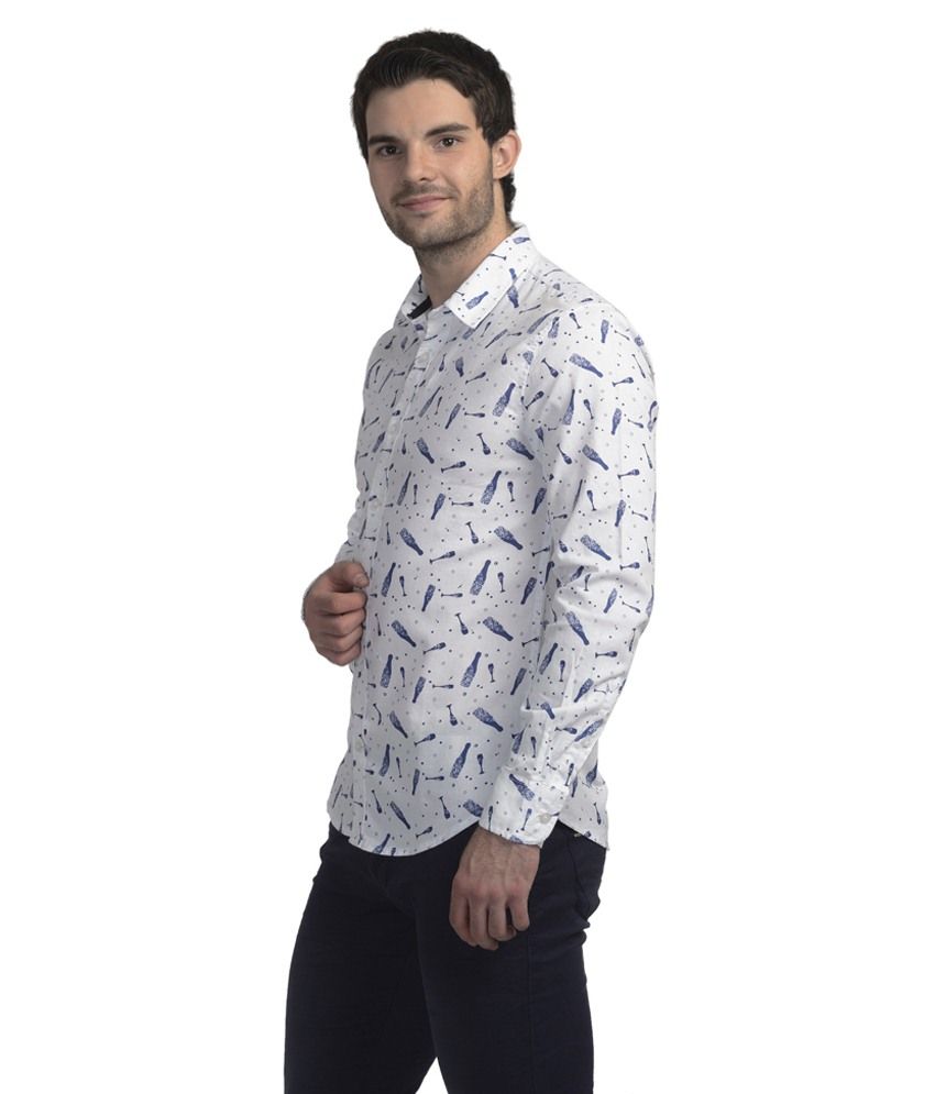 white casual shirt men's