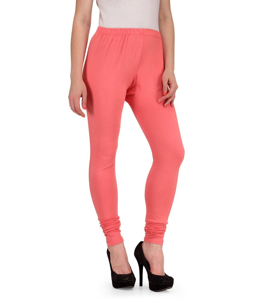 Desi Duos Pink Cotton Leggings Price In India - Buy Desi Duos Pink 