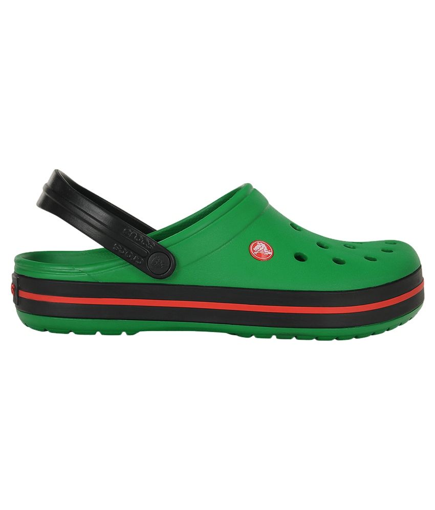 crocs green sandals