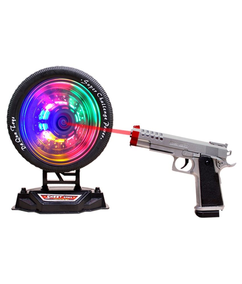 toy laser gun and laser target system