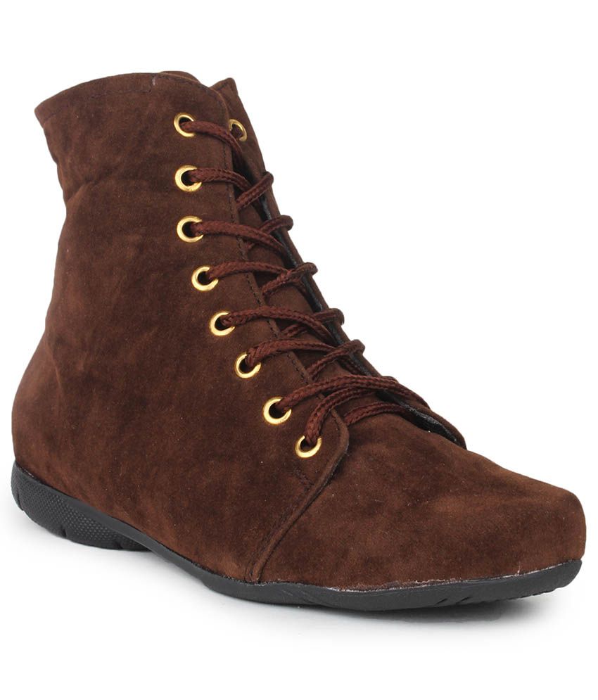 brown casual boots for women