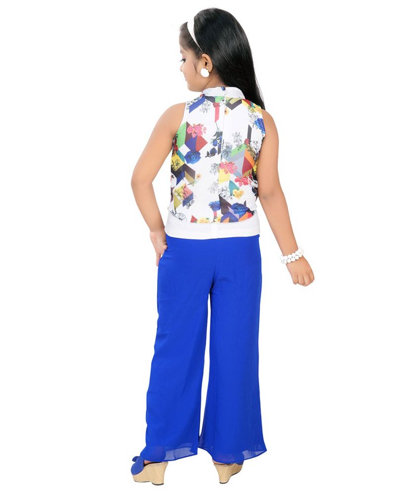 Mint White Cotton Top And Bottom Set Buy Mint White Cotton Top And