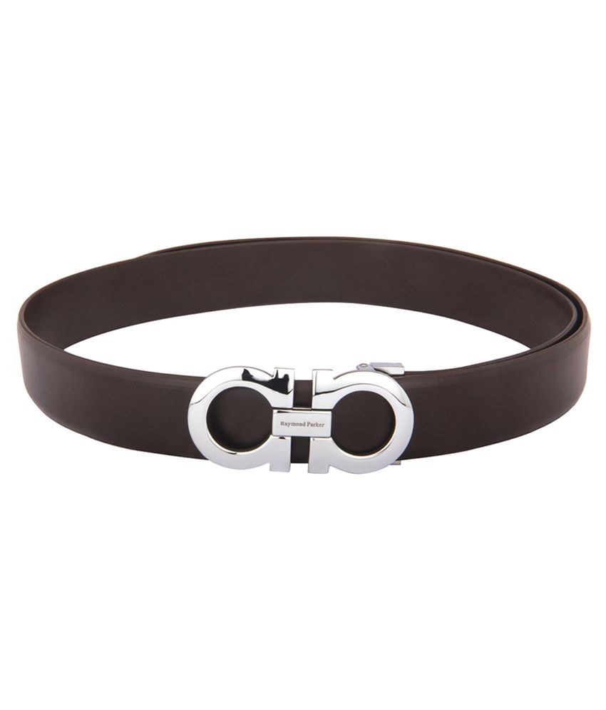 Raymond Parker Brown Leather Formal Belt: Buy Online at Low Price in ...