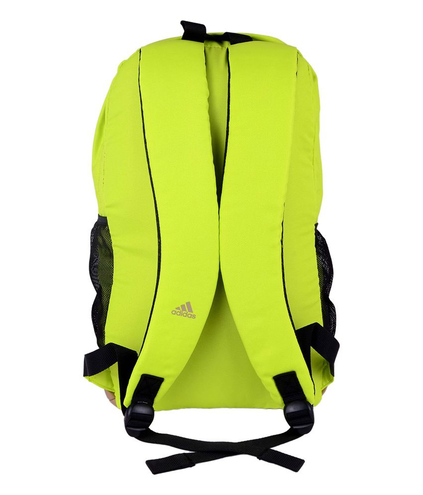 adidas neon green backpack