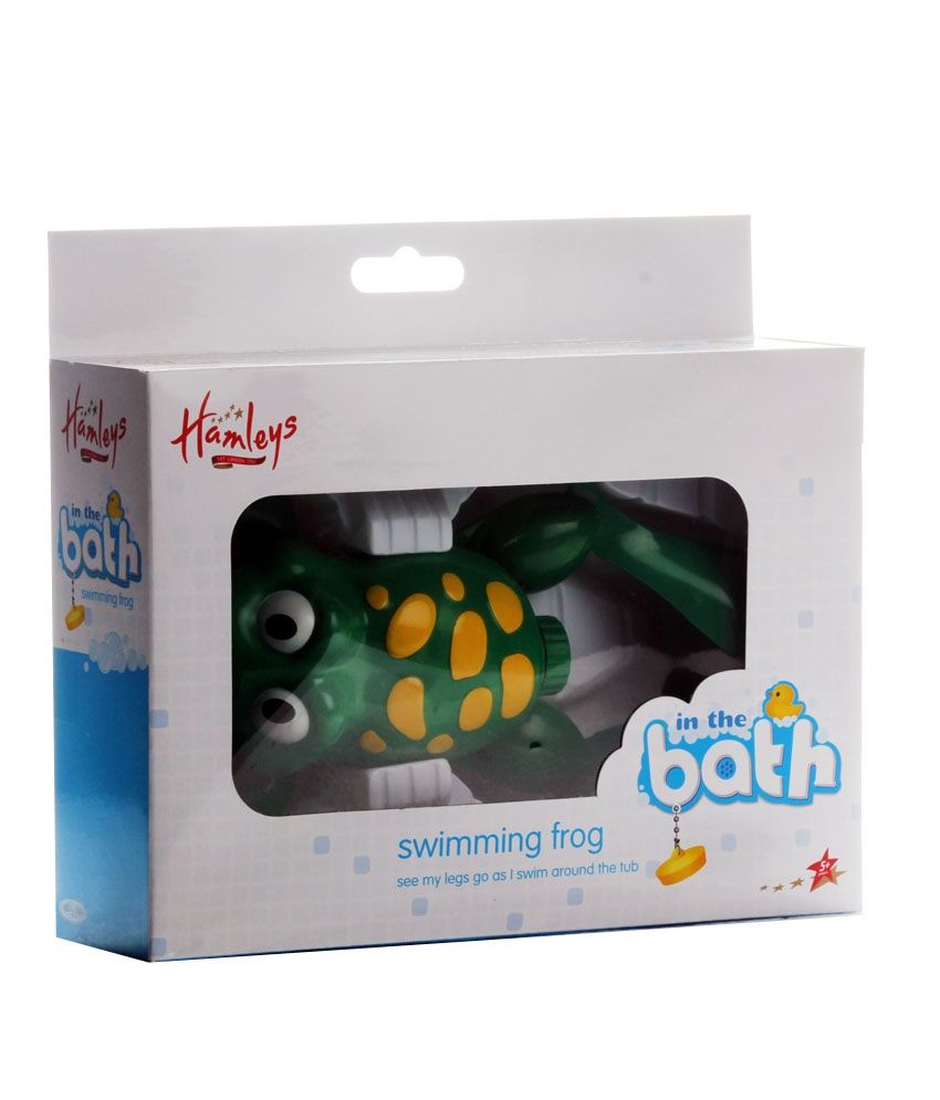 hamleys swimming frog bath toy