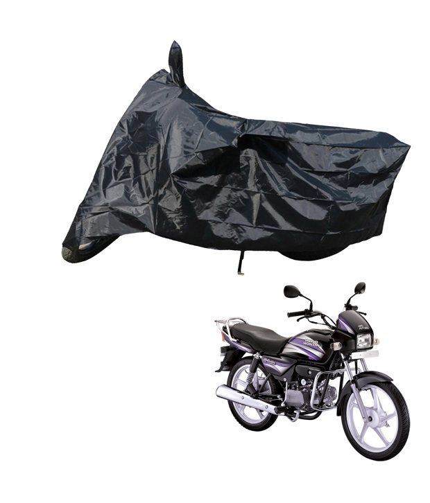 Allure Auto Splendor Pro - Bike Cover With Mirror Pockets ( Black Matty ...