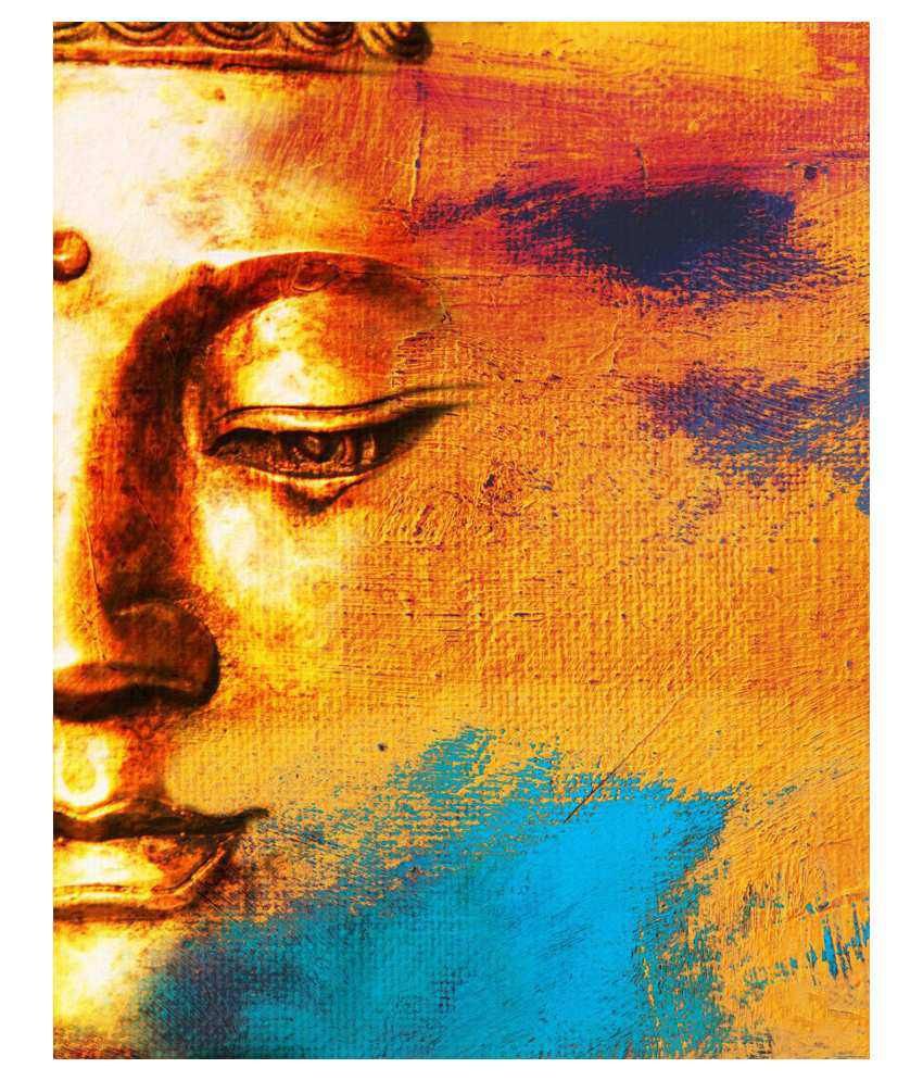 Cross Art Brown And Blue Abstract Painting Buy Cross Art Brown