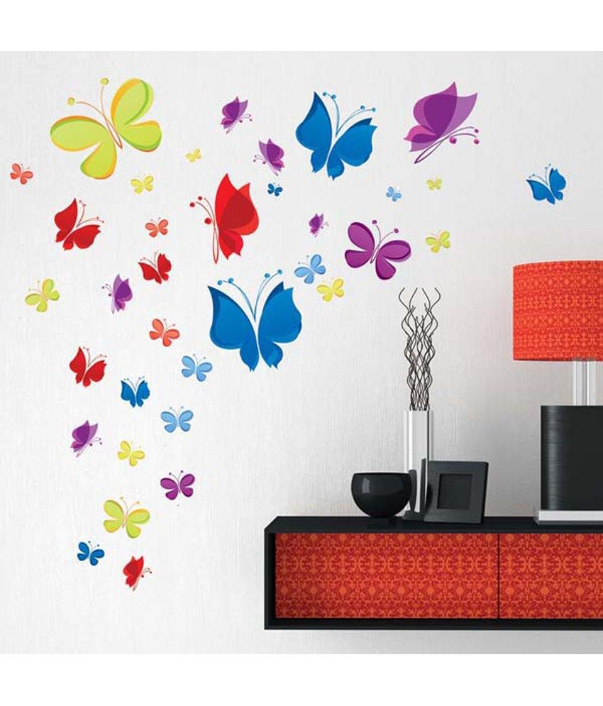 Oren Empower New Design Color Butterfly Wall Decorative Sticker