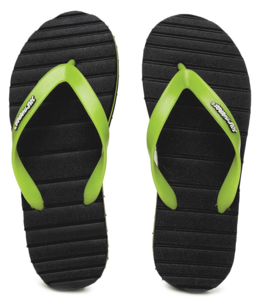 Sole Threads Grooves Black Flip Flops Price in India- Buy Sole Threads Grooves Black Flip Flops 
