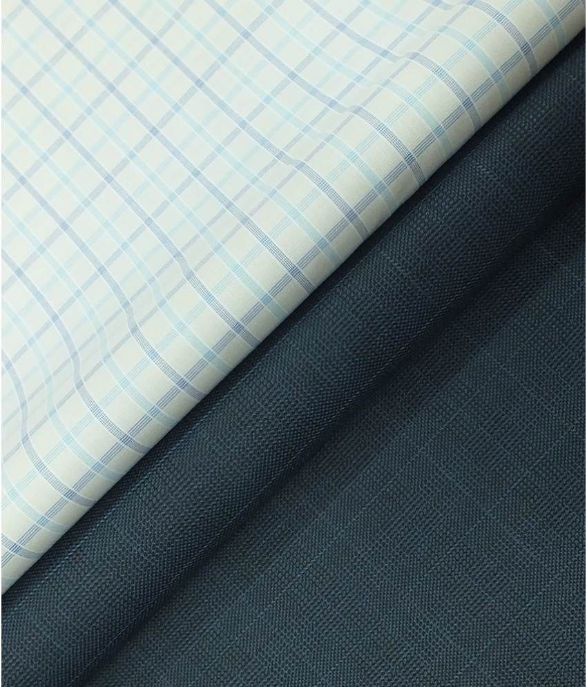 Combo of Unstitched Raymond Check Shirt 