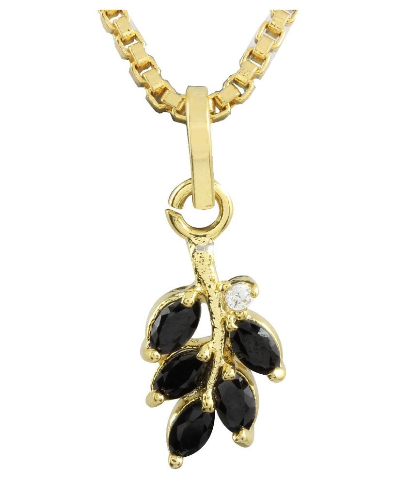 Parijaat Black Combos Alloy Pendant With Chain Buy Parijaat Black