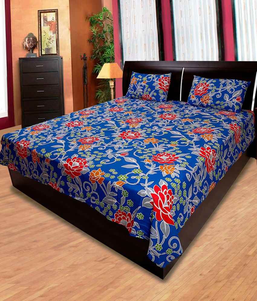 Lotus Contemporary Design Double Bed Sheet Combo of 2 Buy Lotus