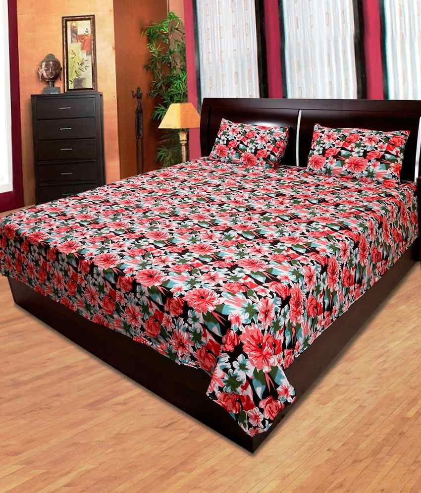 Lotus Contemporary Design Double Bed Sheet Combo of 2 Buy Lotus
