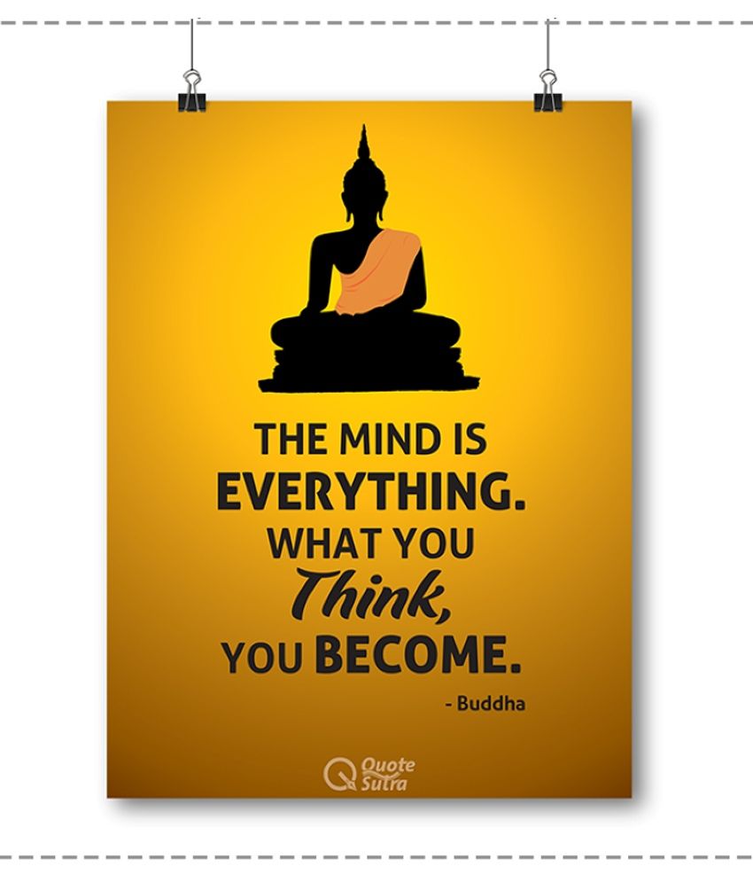 QuoteSutra Buddha Quote Paper Wall Poster Without Frame QuoteSutra Buddha Quote Paper Wall Poster Without Frame