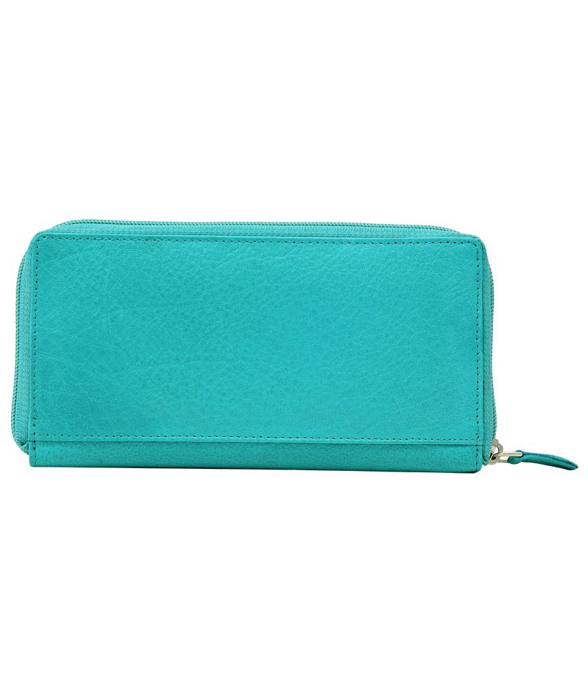 Buy Urban Forest Turquoise Leather Wallet For Women at Best Prices in ...